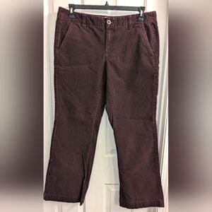 14 Old Navy Brown Corduroy Low Waist Stretch Pants